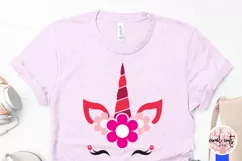 Valentine Unicorn Face - Unicorn SVG EPS DXF PNG Product Image 3