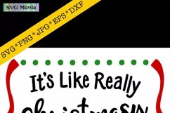 Funny Christmas Doormat SVG File, SVG Saying for Doormat Product Image 2