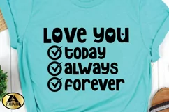 Valentines Day SVG Love Quotes SVG Love You SVG Cut files Product Image 3