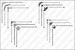 Text Corners SVG files for Silhouette Cameo and Cricut. Product Image 1