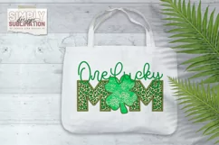 Faux Embroidery | One Lucky Mom| St. Patrick’s Day Png Product Image 3