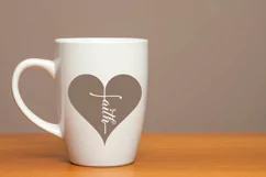 Faith Heart SVG PNG EPS DXF Files For Cutting and Printing Product Image 8