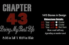 Chapter with Custom Age Rhinestone SVG Template Product Image 2