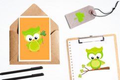 St. Patrick&#039;s Owls graphics and illustrations Product Image 4