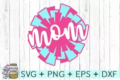 Pom Pom Mom SVG DXF PNG EPS Cutting Files Product Image 2
