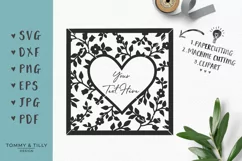 Blank Heart Wedding Frame - SVG EPS DXF PNG PDF JPG Cut File Product Image 1