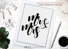 Mr and Mrs Wedding SVG PNG EPS DXF, Wedding svg Product Image 3