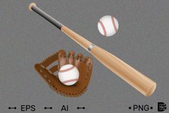 Baseball logo template. Realistic Vector illustration. Product Image 1