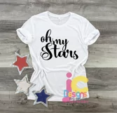 Patriotic Oh My Stars 4th of July Independence day svg cut Product Image 4