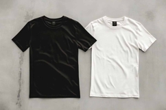 Black and White T-Shirt Mockup | Gildan T-shirts Product Image 1