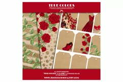Christmas Digital Paper Pack Fashion Clipart Fashion Blogger Product Image 4