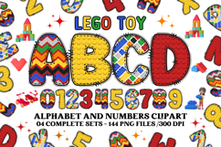 Lego toy Alphabet png clipart, build it letters doodle Product Image 1