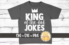 Dad SVG | King Of The Dad Jokes - Father's Day Product Image 1