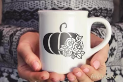 Pumpkin svg, Floral pumpkin svg, Thanksgiving svg cut file Product Image 2