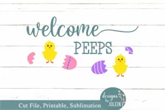 Welcome Peeps SVG, png, eps, sublimation, printable, JPEG Product Image 4