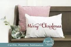 Simple Merry Christmas SVG, Sublimation, Printable, Cricut Product Image 3