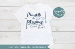 Prayers Go Up SVG, png, eps, sublimation, printable Product Image 1