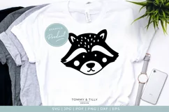 Scandinavian Style Raccoon - Cute Nursery Kids SVG Cut File Product Image 1