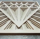 T03 - Layered Diamond SVG File, 3D Diamond Mandala DXF file Product Image 12