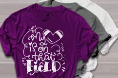 My heart is on that field svg, football svg Product Image 2