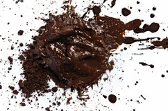 Splash Milk and Chocolate Background Wallpaper Product Image 1