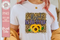 Blessed Mawmaw | Sunflower Leopard Sublimation Product Image 1