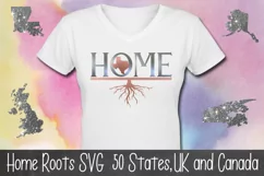 Home Is Where the Roots Are |SVG file 50 states, Canada & UK Product Image 3