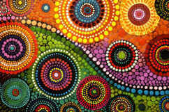 Vibrant Dot Painting Background Wallpaper Product Image 1
