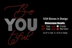 BeYOUtiful Rhinestone SVG Template Product Image 2