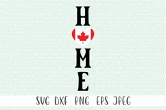 Canadian Flag SVG - Home SVG, Welcome Sign SVG Product Image 2