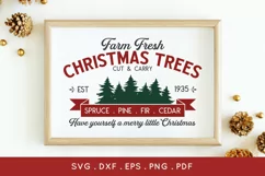 Farm Fresh Christmas Tree Farm svg dxf png eps pdf Product Image 1