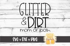 Glitter and Dirt - Mom of Both SVG PNG DXF Cut Files Product Image 2