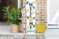 Welcome Summer SVG | Farmhouse Lemons Sign | DXF and more Product Image 1