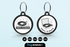 Vinyl is Back Keychain Product Image 1