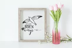 Seagull SVG | You Were Born with Wings SVG | Inspirational Product Image 2