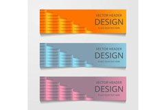 Abstract Web banner design background or header Templates Product Image 1