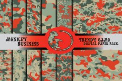 Seamless camo digital paper pack, High quality JPG files Product Image 1
