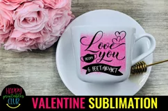 Love You From 6 Ft Apart- Pandemic Valentine Sublimation Product Image 2