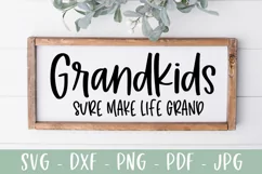 Grandkids Sure Make Life Grand SVG, Grandparent SVG Product Image 1