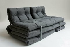 Modern comfortable couch sofa isolated on white background Product Image 1