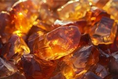 Warm light shines through a collection of translucent amber Product Image 1