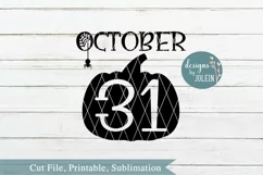 October 31 SVG, png, eps, DXF, sublimation Product Image 3