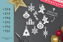 Christmas Hanging Decorations - SVG EPS DXF PNG PDF JPG  Product Image 2