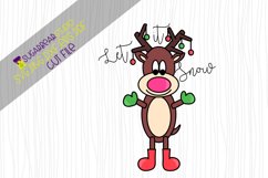 Let It Snow Reindeer SVG Product Image 1