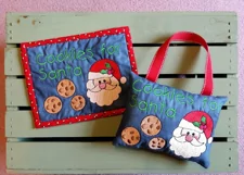 Cookies for Santa Mug Rug or Doorknob Hanger Pattern - Machine Embroidery Product Image 4