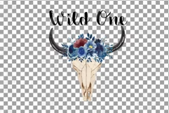 Wild One navy blue and blush floral shirt png, family shirt Product Image 3