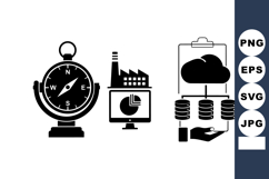 Minimalist Business Vector Icon Set For Digital Use Product Image 1