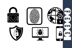 Cyber Security Icon Bundle for Digital Protection Product Image 1