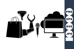 Minimalist Technology Icon Vector Pack for Digital Use Product Image 1