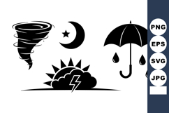 Vector Weather Icon Set For Seasonal Designs Product Image 1